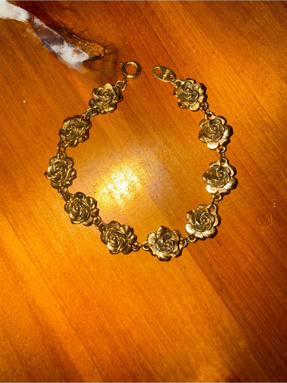 Avon Gold Rose Link Bracelet for Women